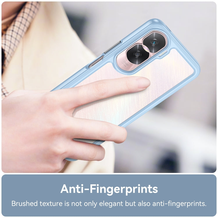 For Honor X50i Colorful Series Acrylic Hybrid TPU Phone Case(Blue)