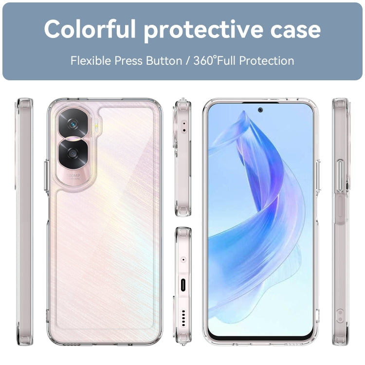 For Honor X50i Colorful Series Acrylic Hybrid TPU Phone Case(Transparent) - Honor Cases by PMC TechLife | Online Shopping South Africa | PMC TechLife | Buy Now Pay Later Mobicred