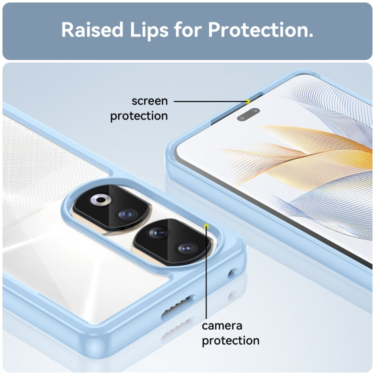 For Honor 80 Pro Colorful Series Acrylic Hybrid TPU Phone Case(Blue) - Honor Cases by PMC TechLife | Online Shopping South Africa | PMC TechLife | Buy Now Pay Later Mobicred