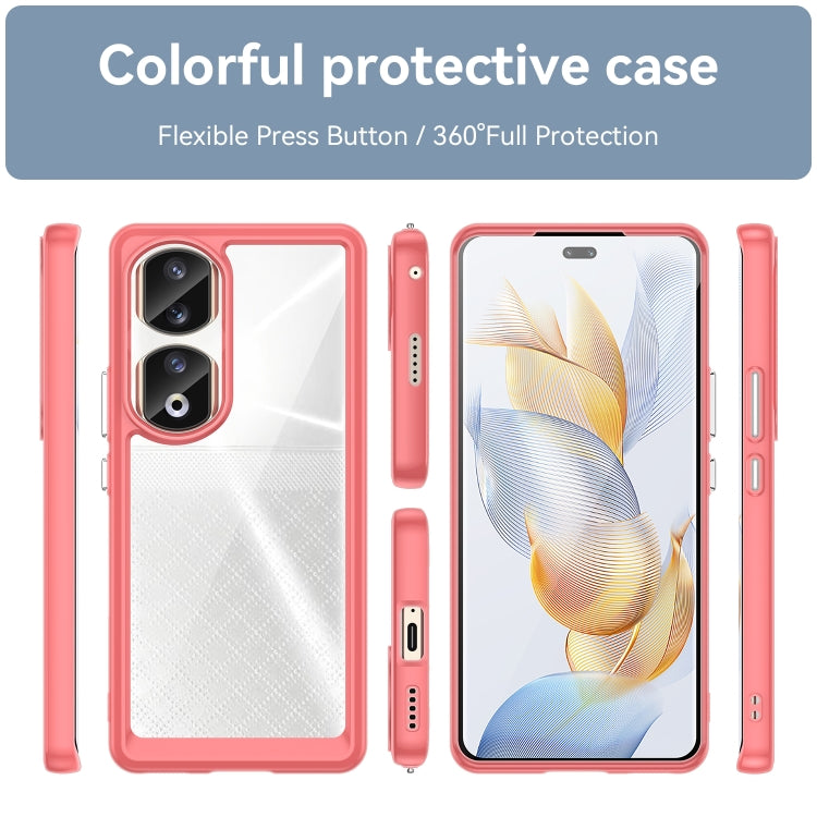 For Honor 80 Pro Colorful Series Acrylic Hybrid TPU Phone Case(Red) - Honor Cases by PMC TechLife | Online Shopping South Africa | PMC TechLife | Buy Now Pay Later Mobicred