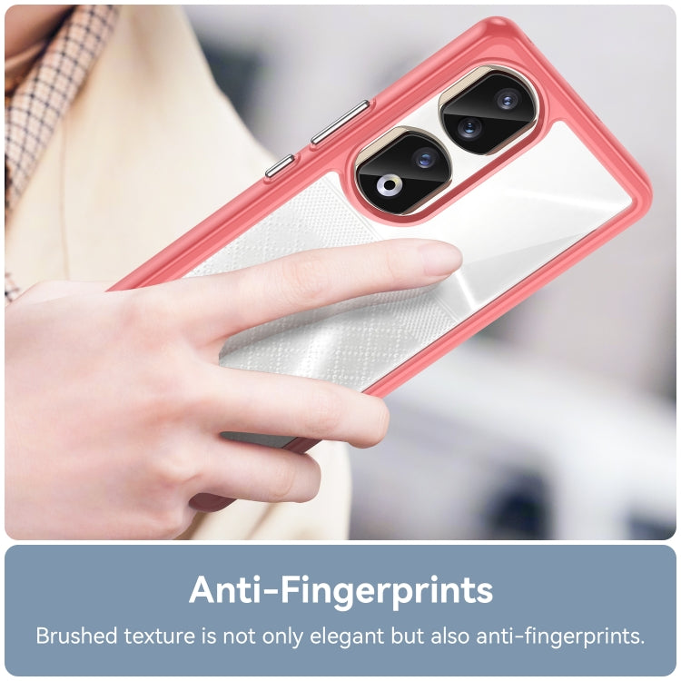 For Honor 80 Pro Colorful Series Acrylic Hybrid TPU Phone Case(Red) - Honor Cases by PMC TechLife | Online Shopping South Africa | PMC TechLife | Buy Now Pay Later Mobicred