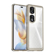 For Honor 80 Pro Colorful Series Acrylic Hybrid TPU Phone Case(Transparent Grey) - Honor Cases by PMC TechLife | Online Shopping South Africa | PMC TechLife | Buy Now Pay Later Mobicred