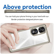 For Honor 80 Pro Colorful Series Acrylic Hybrid TPU Phone Case(Transparent Grey)
