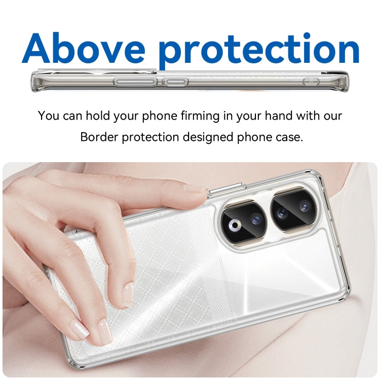For Honor 80 Pro Colorful Series Acrylic Hybrid TPU Phone Case(Transparent) - Honor Cases by PMC TechLife | Online Shopping South Africa | PMC TechLife | Buy Now Pay Later Mobicred