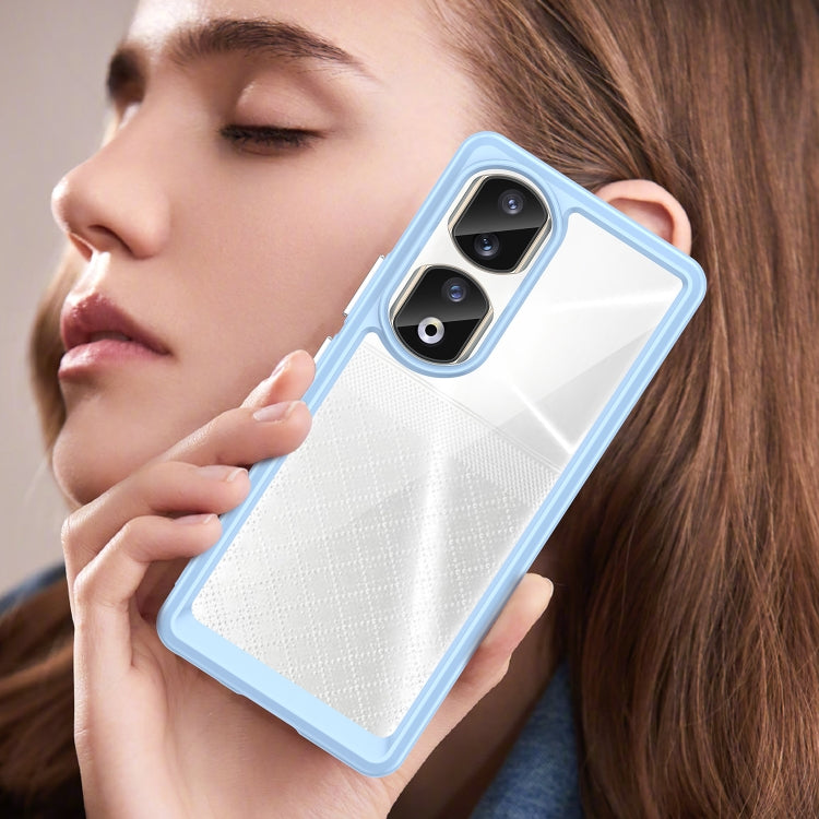 For Honor 90 Pro Colorful Series Acrylic Hybrid TPU Phone Case(Blue)