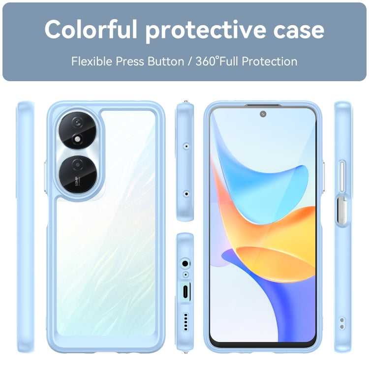 For Honor Play 50 Plus Colorful Series Acrylic Hybrid TPU Phone Case(Blue) - Honor Cases by PMC TechLife | Online Shopping South Africa | PMC TechLife | Buy Now Pay Later Mobicred