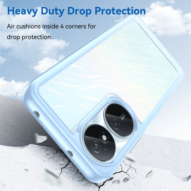For Honor Play 50 Plus Colorful Series Acrylic Hybrid TPU Phone Case(Blue) - Honor Cases by PMC TechLife | Online Shopping South Africa | PMC TechLife | Buy Now Pay Later Mobicred