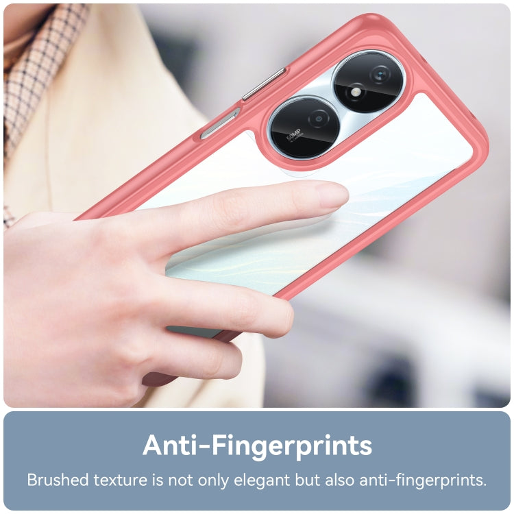 For Honor Play 50 Plus Colorful Series Acrylic Hybrid TPU Phone Case(Red) - Honor Cases by PMC TechLife | Online Shopping South Africa | PMC TechLife | Buy Now Pay Later Mobicred