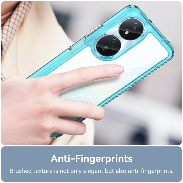 For Honor Play 50 Plus Colorful Series Acrylic Hybrid TPU Phone Case(Transparent Blue) - Honor Cases by PMC TechLife | Online Shopping South Africa | PMC TechLife | Buy Now Pay Later Mobicred