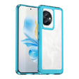 For Honor 100 Colorful Series Acrylic Hybrid TPU Phone Case(Transparent Blue) - Honor Cases by PMC TechLife | Online Shopping South Africa | PMC TechLife | Buy Now Pay Later Mobicred