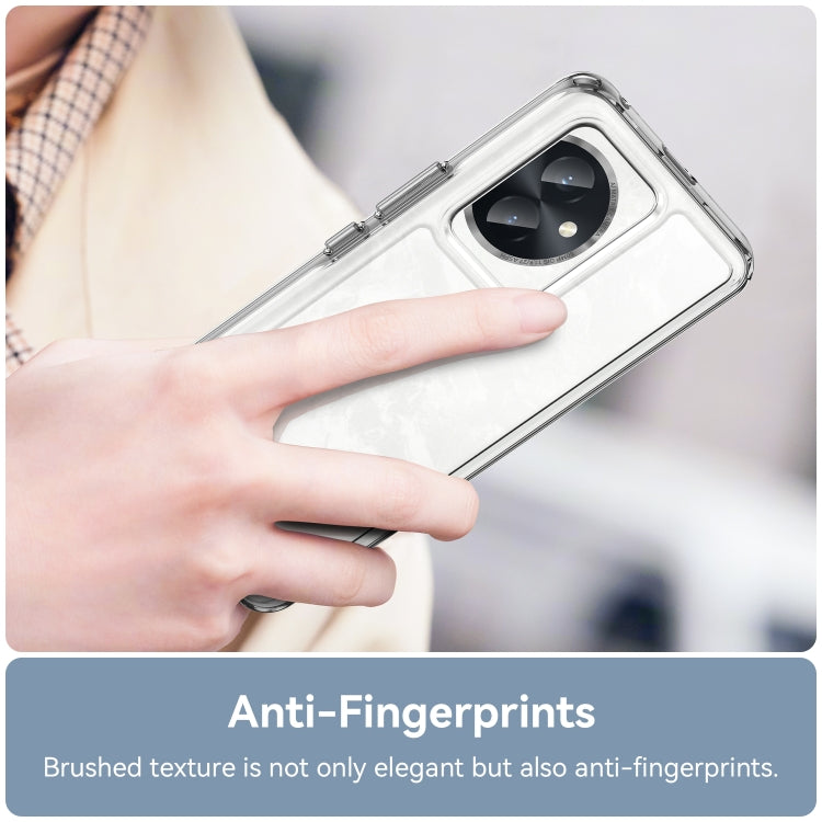 For Honor 100 Colorful Series Acrylic Hybrid TPU Phone Case(Transparent) - Honor Cases by PMC TechLife | Online Shopping South Africa | PMC TechLife | Buy Now Pay Later Mobicred