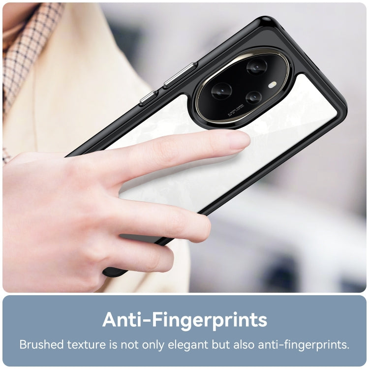 For Honor 100 Pro Colorful Series Acrylic Hybrid TPU Phone Case(Black) - Honor Cases by PMC TechLife | Online Shopping South Africa | PMC TechLife | Buy Now Pay Later Mobicred