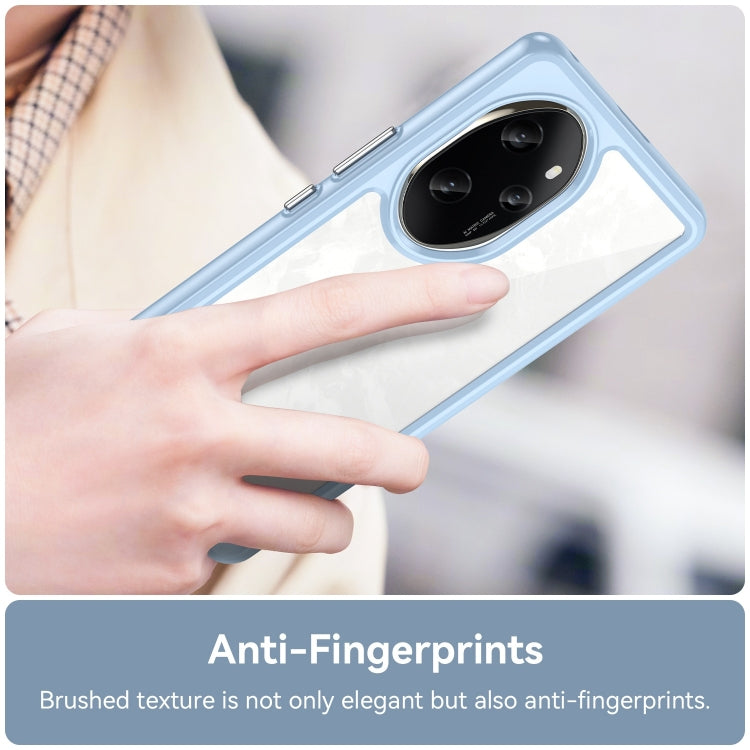 For Honor 100 Pro Colorful Series Acrylic Hybrid TPU Phone Case(Blue) - Honor Cases by PMC TechLife | Online Shopping South Africa | PMC TechLife | Buy Now Pay Later Mobicred