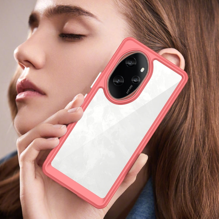 For Honor 100 Pro Colorful Series Acrylic Hybrid TPU Phone Case(Red) - free shipping - PMC TechLife - Order now!