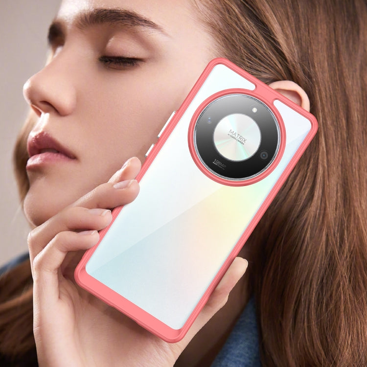 For Honor Magic6 Lite 5G Colorful Series Acrylic Hybrid TPU Phone Case(Red) - Honor Cases by PMC TechLife | Online Shopping South Africa | PMC TechLife | Buy Now Pay Later Mobicred