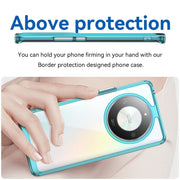 For Honor Magic6 Lite 5G Colorful Series Acrylic Hybrid TPU Phone Case(Transparent Blue)
