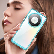 For Honor Magic6 Lite 5G Colorful Series Acrylic Hybrid TPU Phone Case(Transparent Blue)