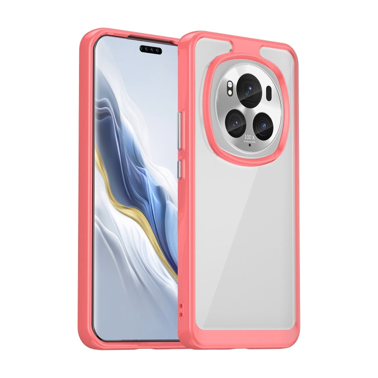 For Honor Magic6 Pro 5G Colorful Series Acrylic Hybrid TPU Phone Case(Red) - Honor Cases by PMC TechLife | Online Shopping South Africa | PMC TechLife | Buy Now Pay Later Mobicred