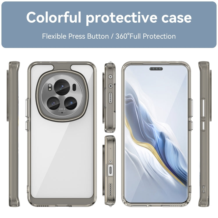 For Honor Magic6 Pro 5G Colorful Series Acrylic Hybrid TPU Phone Case(Transparent Grey) - Honor Cases by PMC TechLife | Online Shopping South Africa | PMC TechLife | Buy Now Pay Later Mobicred