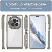 For Honor Magic6 Pro 5G Colorful Series Acrylic Hybrid TPU Phone Case(Transparent Grey)