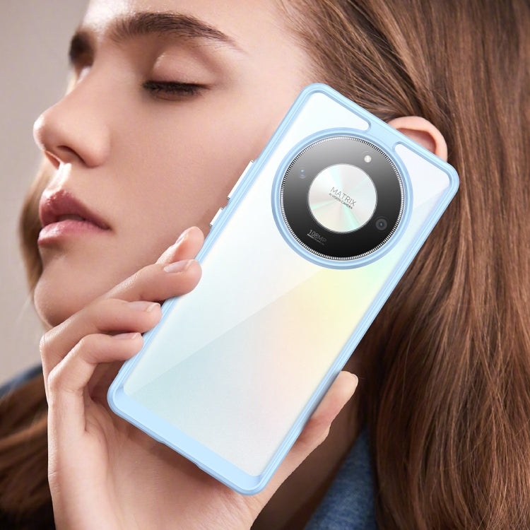 For Honor X9b Colorful Series Acrylic Hybrid TPU Phone Case(Blue) - Honor Cases by PMC TechLife | Online Shopping South Africa | PMC TechLife | Buy Now Pay Later Mobicred