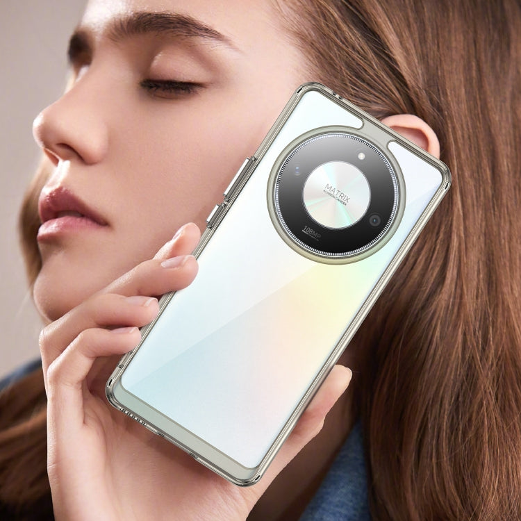 For Honor X9b Colorful Series Acrylic Hybrid TPU Phone Case(Transparent Grey) - Honor Cases by PMC TechLife | Online Shopping South Africa | PMC TechLife | Buy Now Pay Later Mobicred