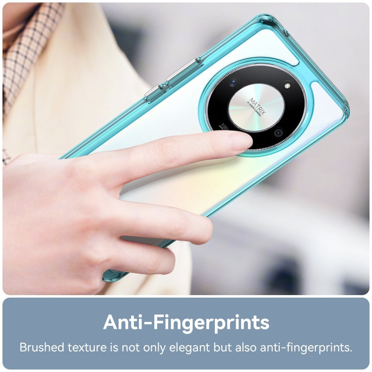 For Honor X9b Colorful Series Acrylic Hybrid TPU Phone Case(Transparent Blue) - Honor Cases by PMC TechLife | Online Shopping South Africa | PMC TechLife | Buy Now Pay Later Mobicred