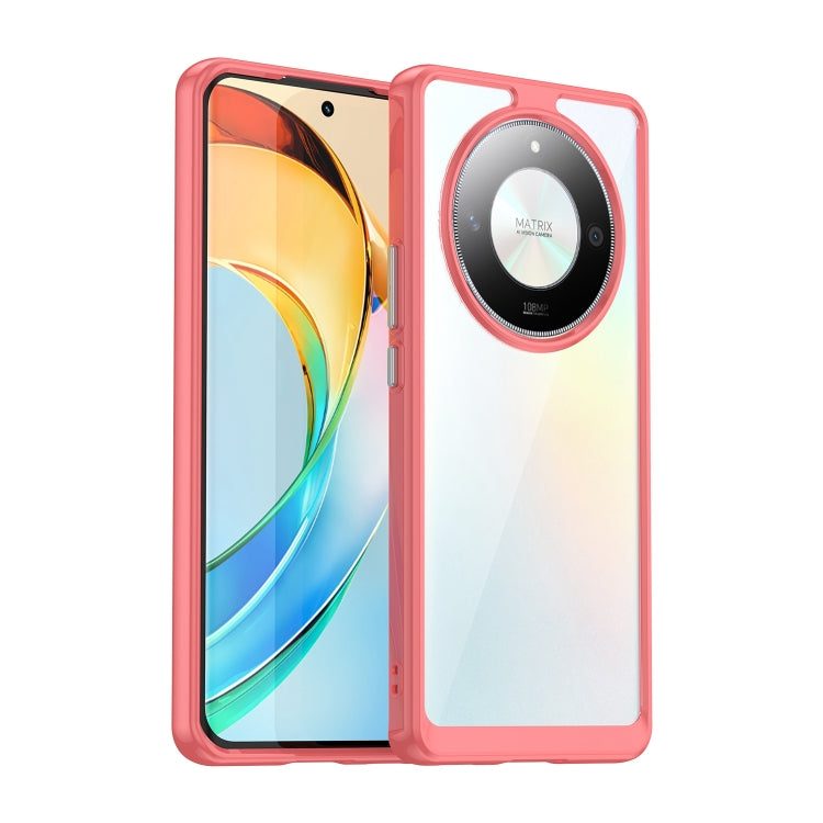 For Honor X50 GT Colorful Series Acrylic Hybrid TPU Phone Case(Red) - Honor Cases by PMC TechLife | Online Shopping South Africa | PMC TechLife | Buy Now Pay Later Mobicred