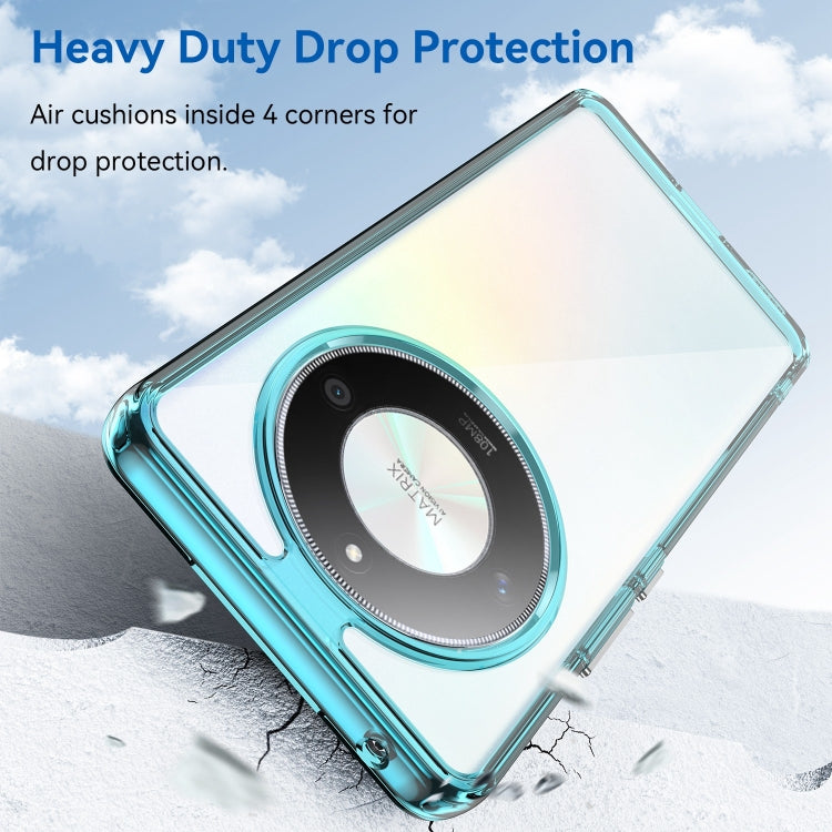 For Honor X50 GT Colorful Series Acrylic Hybrid TPU Phone Case(Transparent Blue) - Honor Cases by PMC TechLife | Online Shopping South Africa | PMC TechLife | Buy Now Pay Later Mobicred