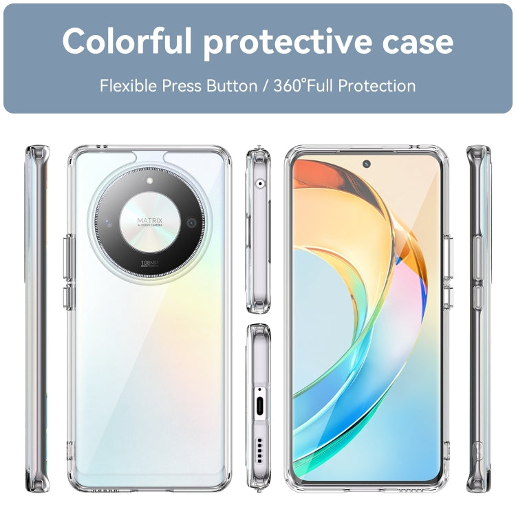 For Honor X50 GT Colorful Series Acrylic Hybrid TPU Phone Case(Transparent)