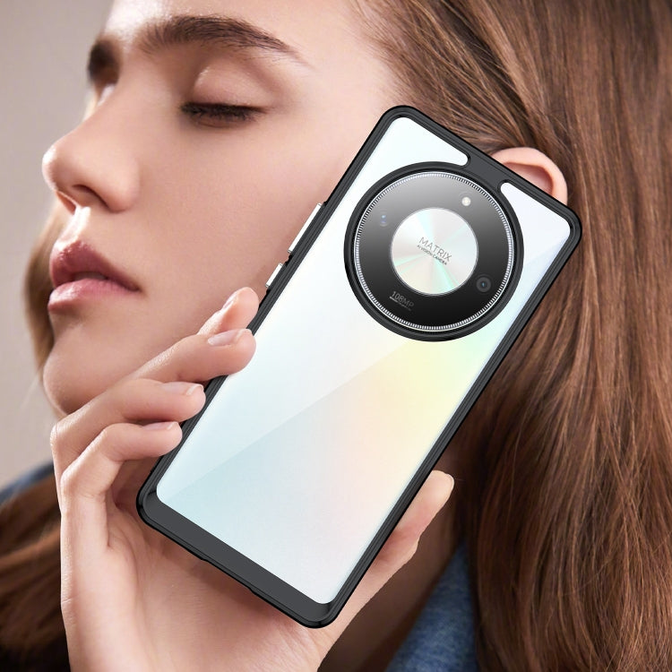 For Honor X50 Pro Colorful Series Acrylic Hybrid TPU Phone Case(Black) - Honor Cases by PMC TechLife | Online Shopping South Africa | PMC TechLife | Buy Now Pay Later Mobicred