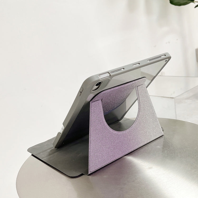 For iPad Air 11 2025 / 2024 / Pro 11 Gradient Glitter Magnetic Split Leather Tablet Case(Purple) - iPad Pro 11 (2022/2021) Cases by PMC TechLife | Online Shopping South Africa | PMC TechLife | Buy Now Pay Later Mobicred