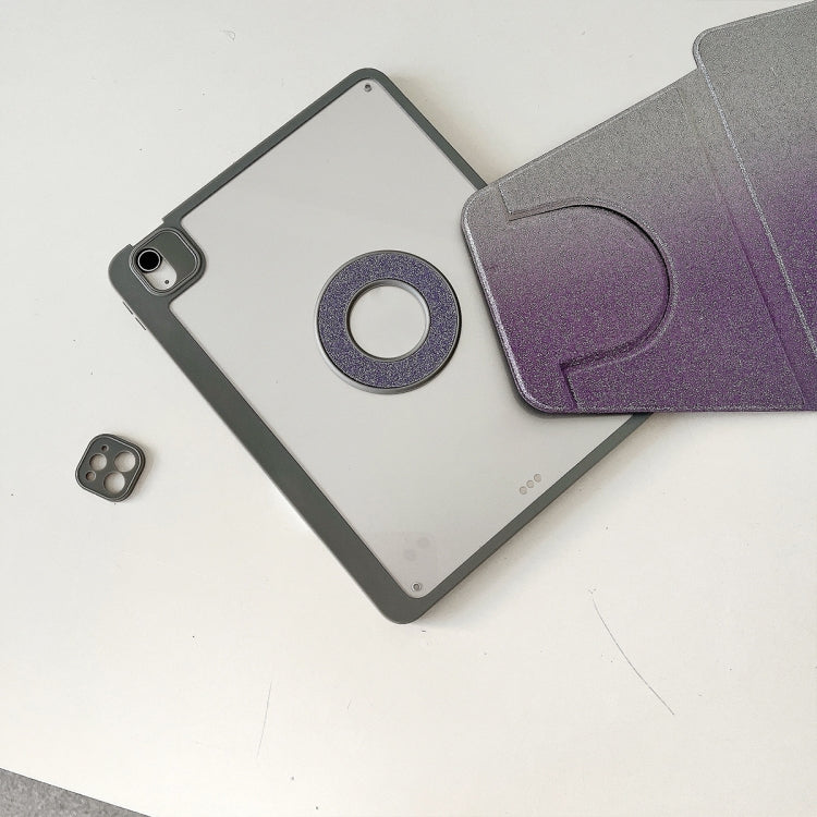 For iPad Air 11 2025 / 2024 / Pro 11 Gradient Glitter Magnetic Split Leather Tablet Case(Purple) - iPad Pro 11 (2022/2021) Cases by PMC TechLife | Online Shopping South Africa | PMC TechLife | Buy Now Pay Later Mobicred