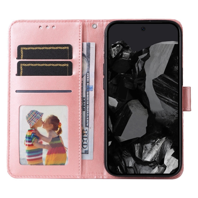 For Google Pixel 9 Pro Embossed Sunflower Leather Phone Case(Rose Gold) - Google Cases by PMC TechLife | Online Shopping South Africa | PMC TechLife | Buy Now Pay Later Mobicred