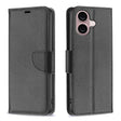 For iPhone 16 Litchi Texture Pure Color Flip Leather Phone Case(Black) - iPhone 16 Cases by PMC TechLife | Online Shopping South Africa | PMC TechLife | Buy Now Pay Later Mobicred