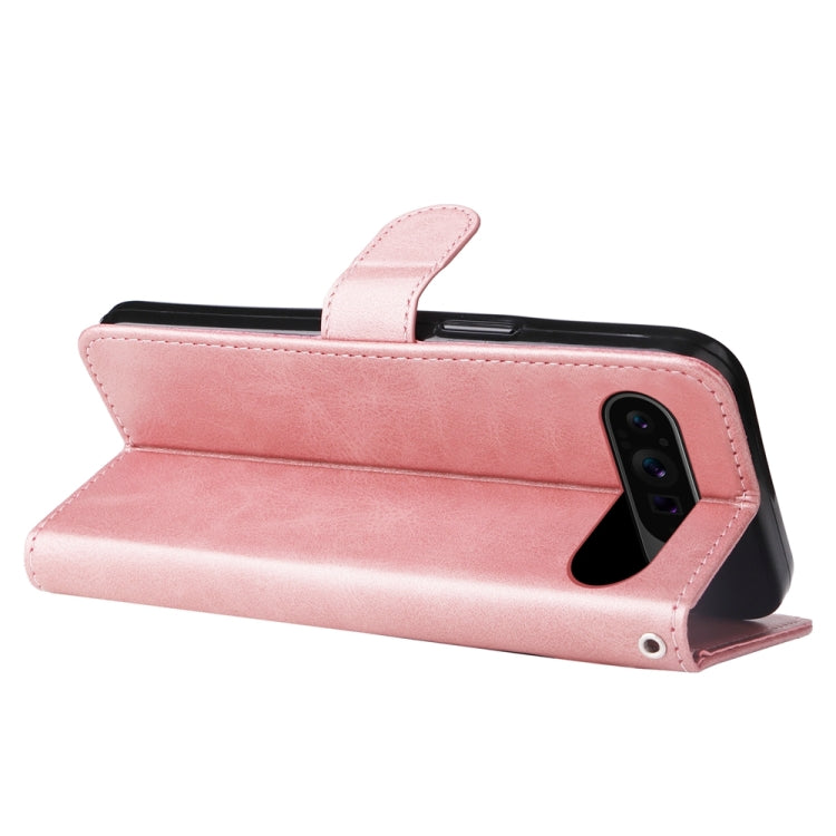 For Google Pixel 9 Pro Fashion Calf Texture Zipper Leather Phone Case(Rose Gold) - Google Cases by PMC TechLife | Online Shopping South Africa | PMC TechLife | Buy Now Pay Later Mobicred