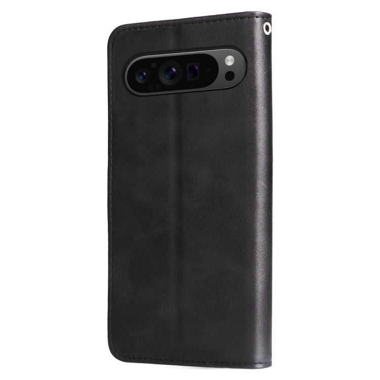 For Google Pixel 9 Pro Fashion Calf Texture Zipper Leather Phone Case(Black) - Google Cases by PMC TechLife | Online Shopping South Africa | PMC TechLife | Buy Now Pay Later Mobicred