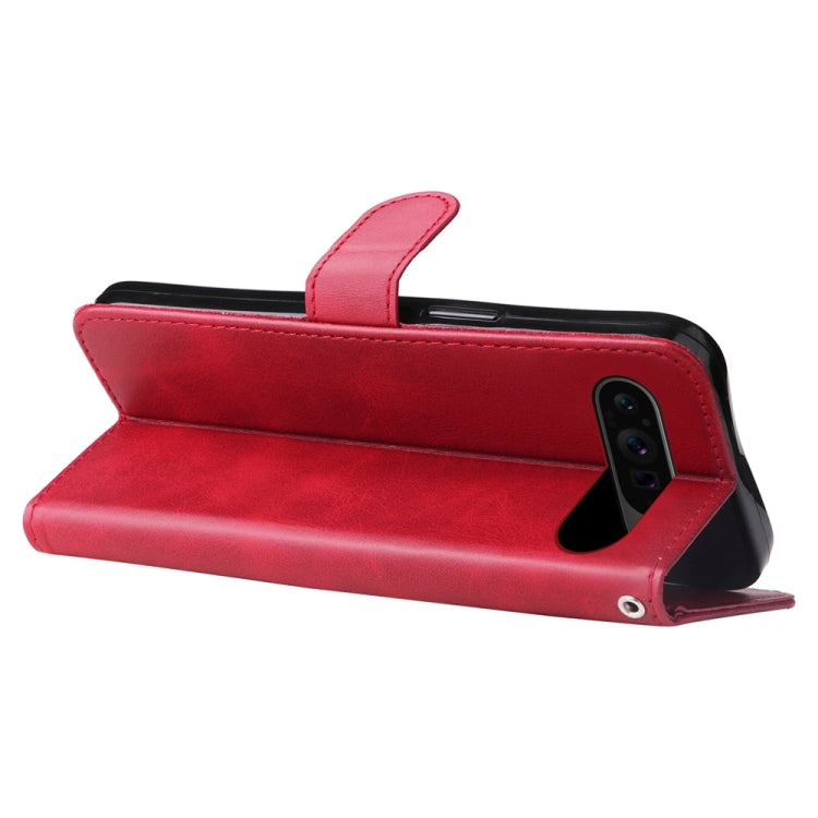 For Google Pixel 9 Pro Fashion Calf Texture Zipper Leather Phone Case(Red) - Google Cases by PMC TechLife | Online Shopping South Africa | PMC TechLife | Buy Now Pay Later Mobicred