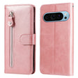 For Google Pixel 9 Fashion Calf Texture Zipper Leather Phone Case(Rose Gold) - Google Cases by PMC TechLife | Online Shopping South Africa | PMC TechLife | Buy Now Pay Later Mobicred