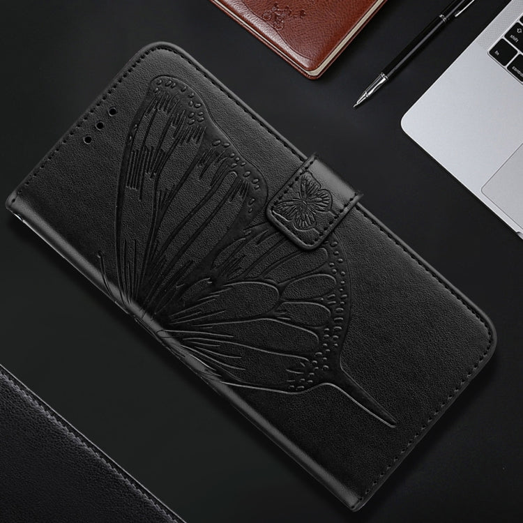 For iPhone 16 Pro Max Embossed Butterfly Leather Phone Case(Black) - iPhone 16 Pro Max Cases by PMC TechLife | Online Shopping South Africa | PMC TechLife | Buy Now Pay Later Mobicred