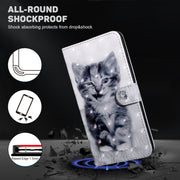 For Google Pixel 9 Pro 3D Painted Pattern Leather Phone Case(Smile Cat)