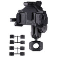 MOTOSLG Crab Motorcycle Phone Clamp Bracket O-Type Rear Mirror Mount with Anti-theft Lock(Black) - Holder by MOTOLSG | Online Shopping South Africa | PMC TechLife | Buy Now Pay Later Mobicred