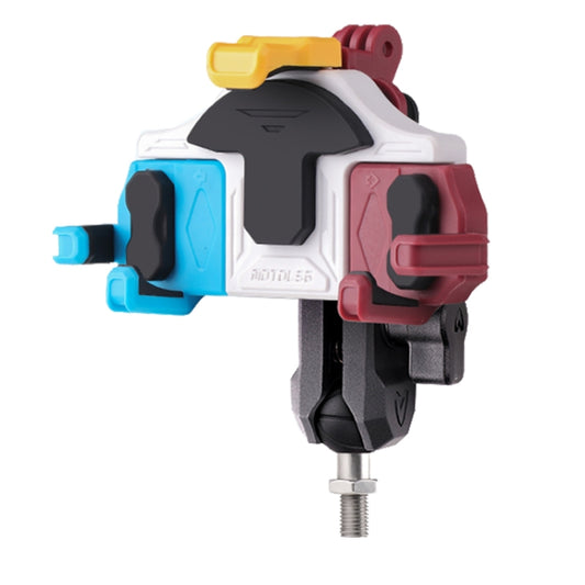MOTOSLG Crab Motorcycle Phone Clamp Bracket M10 Ballhead Mount(Blue White Red) - free shipping - PMC Jewellery - Order now!