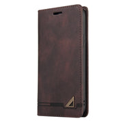 For Xiaomi Redmi 12C/11A Skin Feel Anti-theft Brush Horizontal Flip Leather Case with Holder(Brown)
