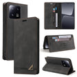 For Xiaomi 13 Pro Skin Feel Anti-theft Brush Horizontal Flip Leather Case with Holder(Black) - 13 Pro Cases by PMC TechLife | Online Shopping South Africa | PMC TechLife | Buy Now Pay Later Mobicred