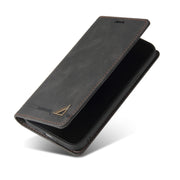 For Xiaomi Redmi Note 13 Pro+ Skin Feel Anti-theft Brush Horizontal Flip Leather Case with Holder(Black)