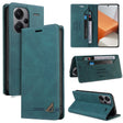 For Xiaomi Redmi Note 13 Pro+ Skin Feel Anti-theft Brush Horizontal Flip Leather Case with Holder(Blue) - Note 13 Pro+ Cases by PMC TechLife | Online Shopping South Africa | PMC TechLife