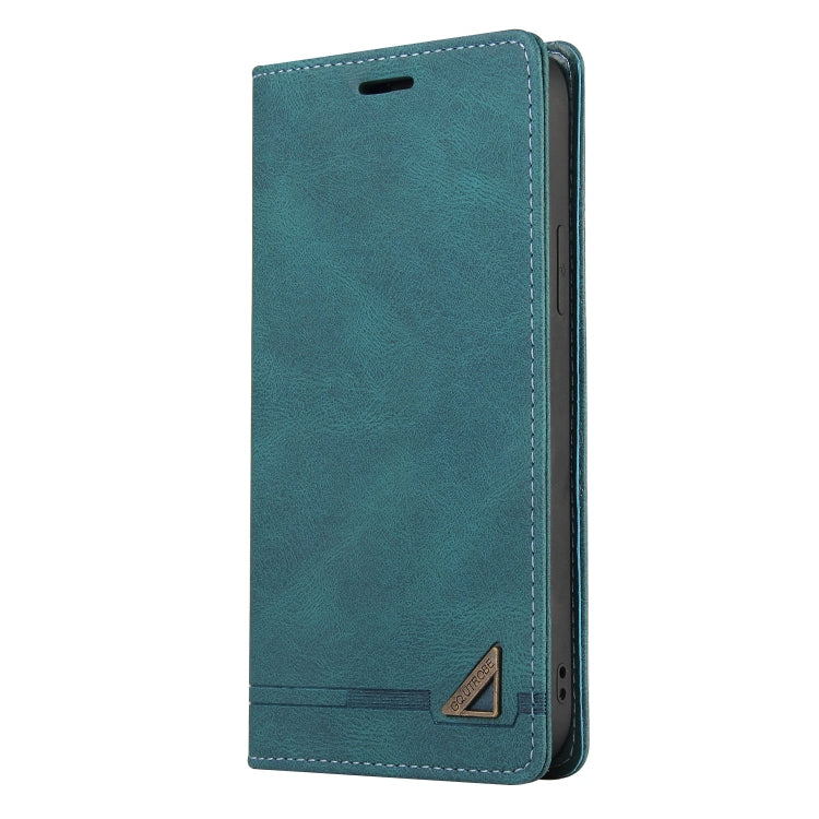 For Xiaomi Redmi Note 13 Pro+ Skin Feel Anti-theft Brush Horizontal Flip Leather Case with Holder(Blue)