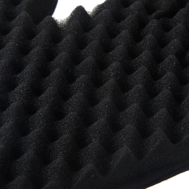 Single Sponge Wipe Black Hair Styling Gloves(Double-Sided)
