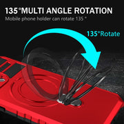 For iPhone 15 Pro MagSafe Magnetic Holder Phone Case(Red)